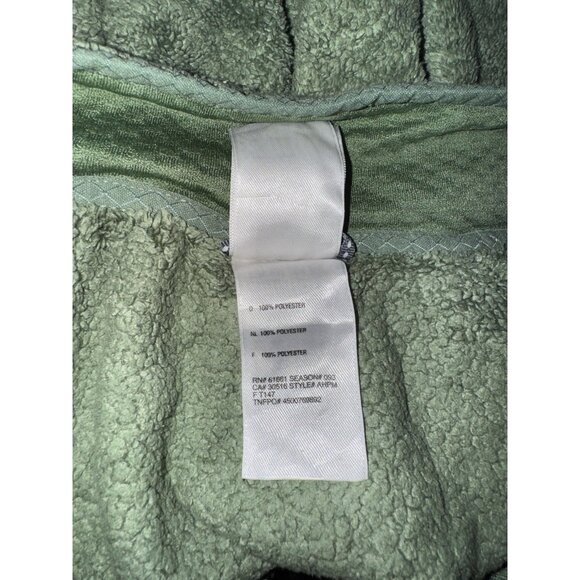 The North Face Sage Green 1/4 Zip Polyester Fleece Jacket Women Size Large - Picture 10 of 11